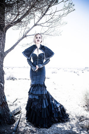 Capes - Raven Leather Cape