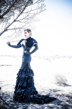 Capes - Raven Leather Cape