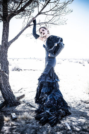 Capes - Raven Leather Cape