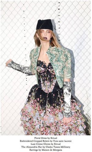 Cherry Blossom Ruffle Gown