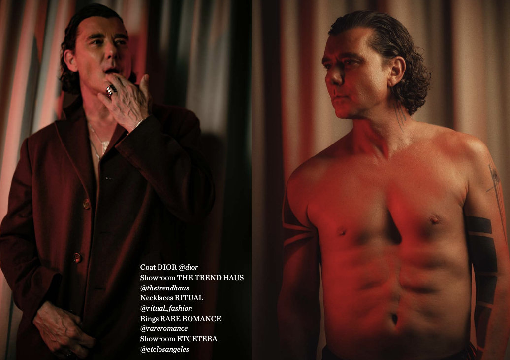 Gavin Rossdale wears RITUAL jewelry for fashion editorial with Basic Magazine