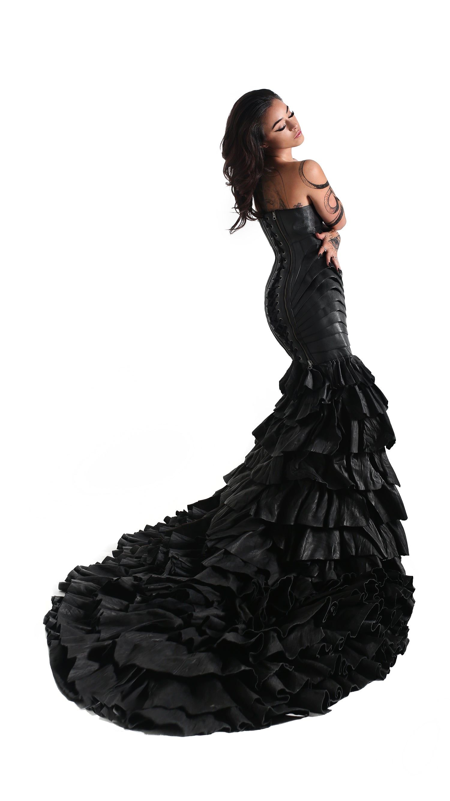 RITUAL Scarab Gown, model Nikki Narvaez, photography by Clayton Beck, 2023