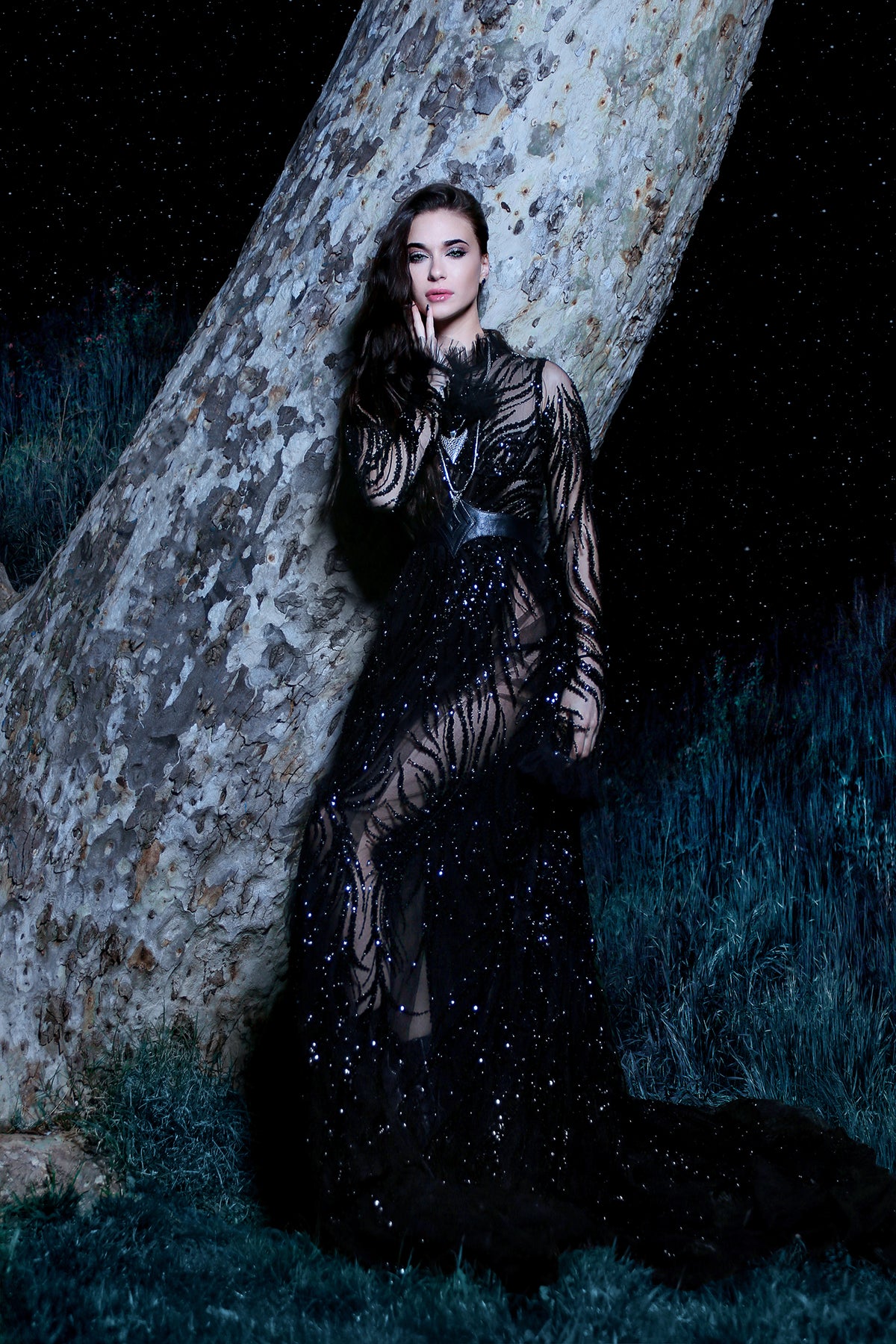 Galactic Midnight Gown