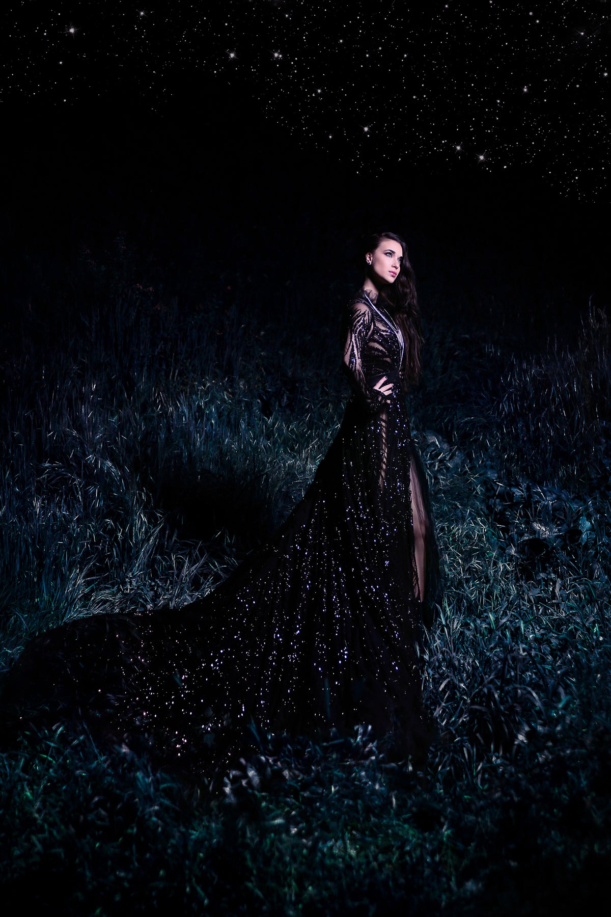 Galactic Midnight Gown