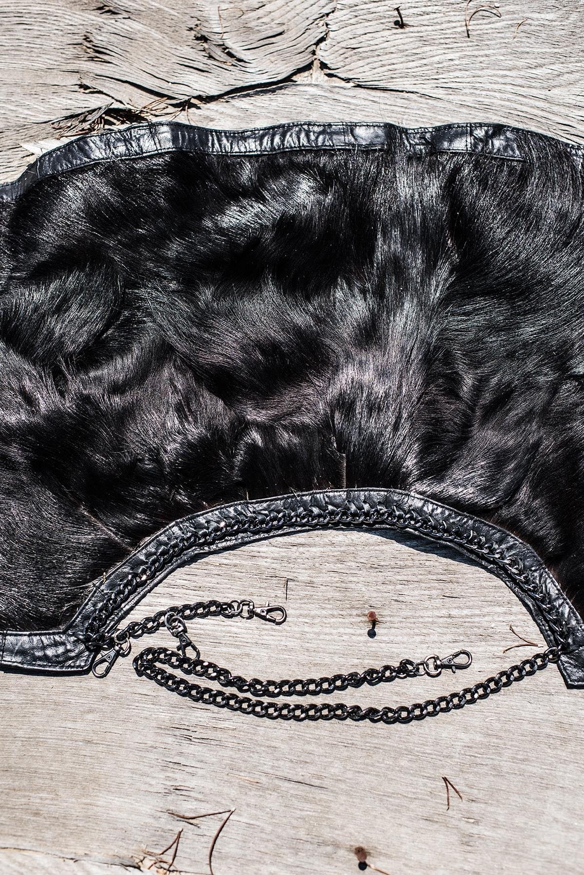 Capes - Raven Fur Cape