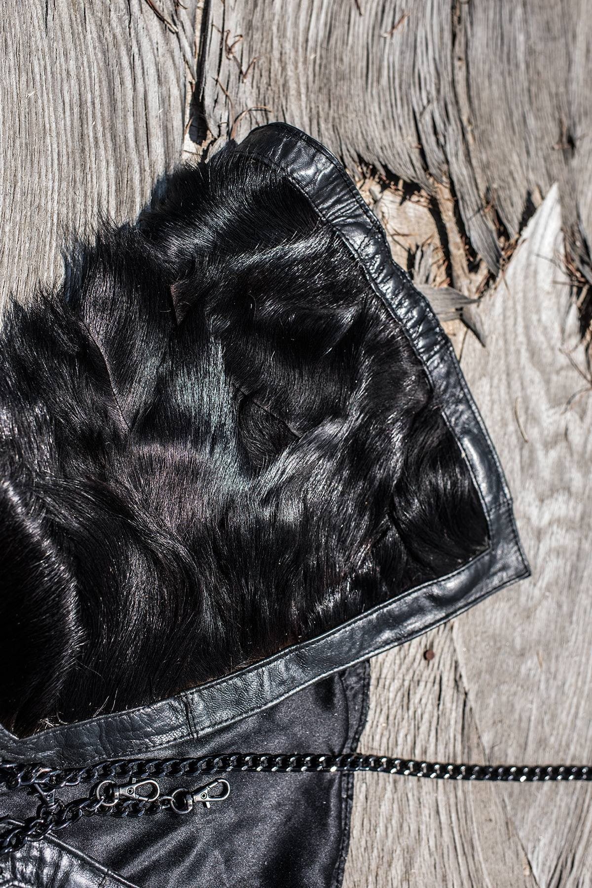 Capes - Raven Fur Cape