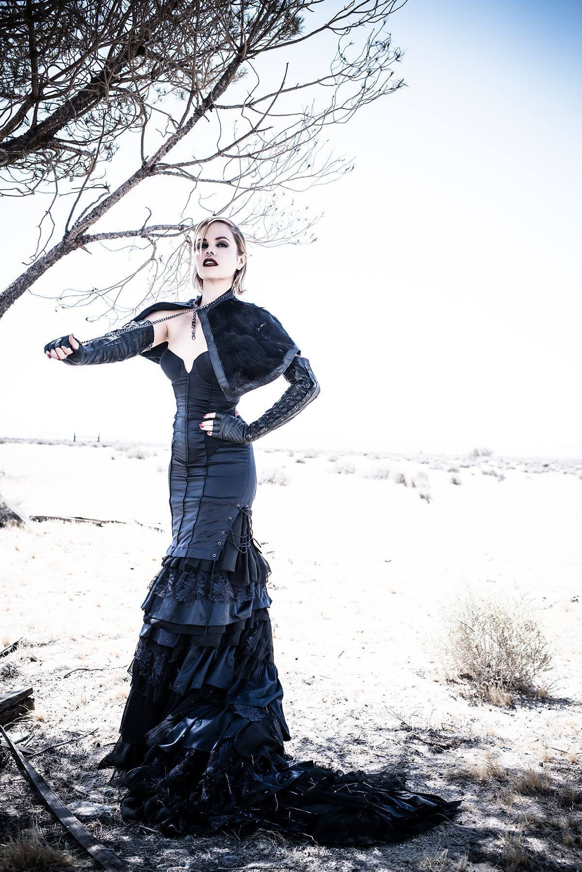 Capes - Raven Leather Cape