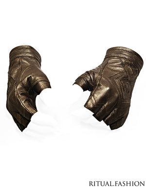 Two Suns Fingerless Gloves
